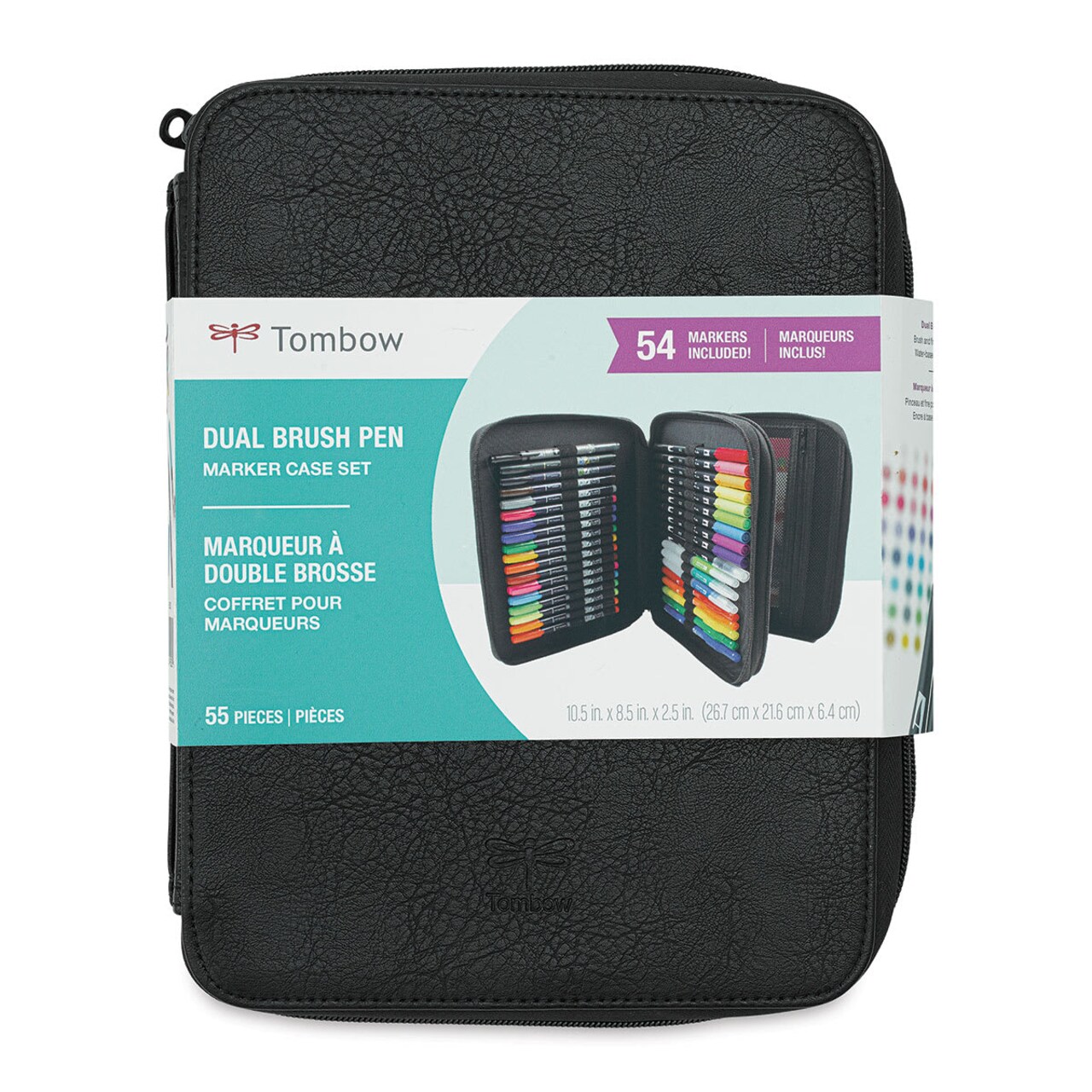 Tombow Dual Brush Pens - Set of 54 with Case, Assorted Colors